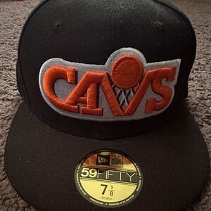 New Era Black and Orange Cavs Cap